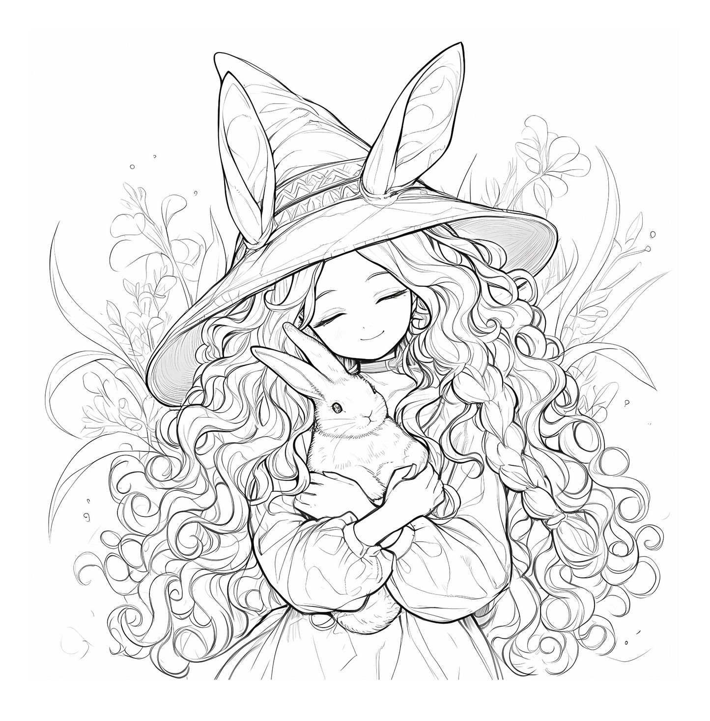 25 Cute Witches Coloring Pages | Printable Magical PDF Pages | For Adults, Teens, Relax and Stress Relief| PK1